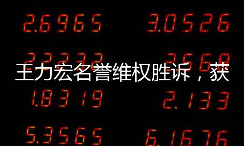 王力宏名譽維權(quán)勝訴，獲賠6萬余元