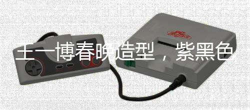 王一博春晚造型，紫黑色貴公子驚艷全場