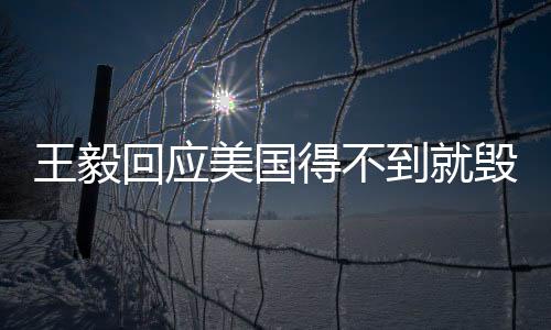 王毅回應(yīng)美國(guó)得不到就毀行為，強(qiáng)調(diào)合作與對(duì)話的重要性
