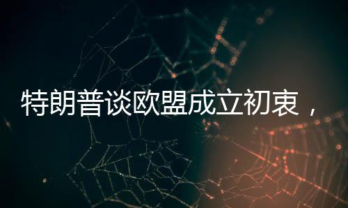 特朗普談歐盟成立初衷，一個復(fù)雜的視角解讀美國與歐盟關(guān)系