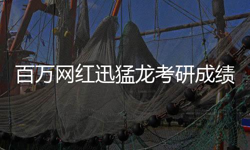 百萬(wàn)網(wǎng)紅迅猛龍考研成績(jī)亮眼，223分的突破