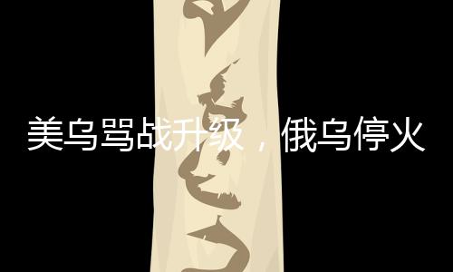 美烏罵戰(zhàn)升級(jí)，俄烏停火談判何去何從
