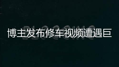 博主發(fā)布修車視頻遭遇巨額索賠，金額高達(dá)700萬