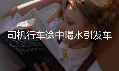 司機(jī)行車途中喝水引發(fā)車禍，車子撞山起大火