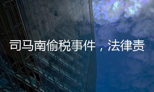 司馬南偷稅事件，法律責(zé)任與個人擔(dān)當(dāng)