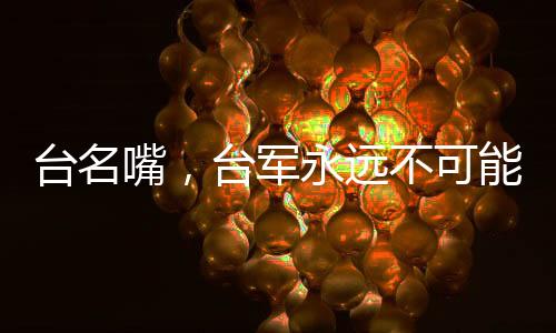 臺(tái)名嘴，臺(tái)軍永遠(yuǎn)不可能打贏解放軍