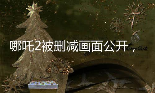 哪吒2被刪減畫面公開，揭秘影片幕后，引人深思