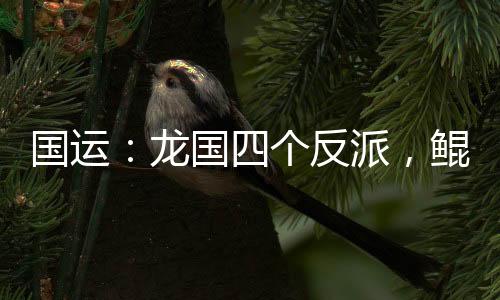 國運：龍國四個反派，鯤鯤崩潰了