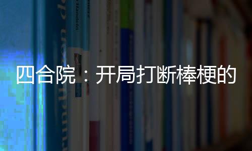 四合院：開(kāi)局打斷棒梗的手