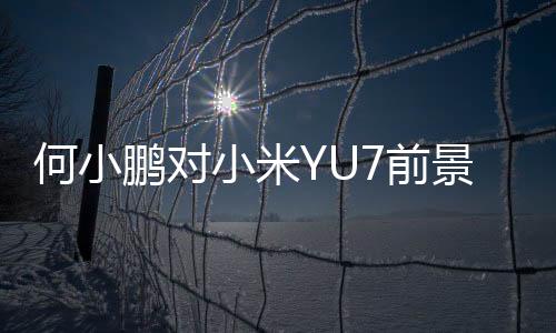 何小鵬對(duì)小米YU7前景充滿信心，預(yù)測(cè)將大賣