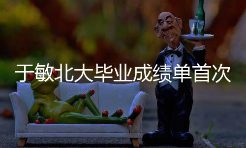 于敏北大畢業(yè)成績(jī)單首次公開，一段塵封的歷史，一份卓越的證據(jù)