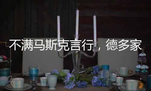 不滿馬斯克言行，德多家企業(yè)停購特斯拉