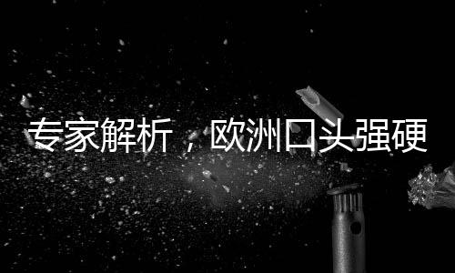 專家解析，歐洲口頭強(qiáng)硬背后的謹(jǐn)慎保守