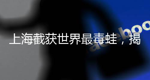 上海截獲世界最毒蛙，揭秘這一重大發(fā)現(xiàn)背后的故事