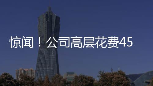 驚聞！公司高層花費(fèi)450萬(wàn)公款找男模，引發(fā)社會(huì)熱議