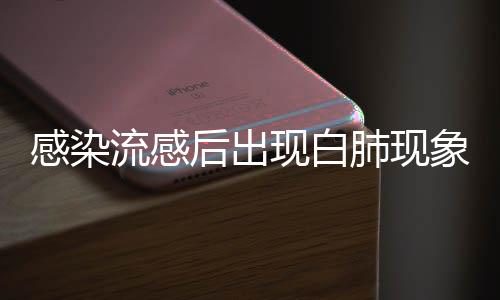 感染流感后出現(xiàn)白肺現(xiàn)象，病程分析及應(yīng)對措施