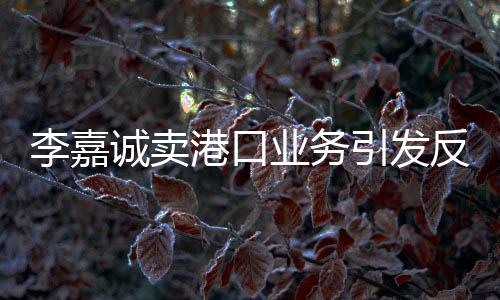 李嘉誠(chéng)賣港口業(yè)務(wù)引發(fā)反壟斷關(guān)注，能否受到反壟斷法的制約
