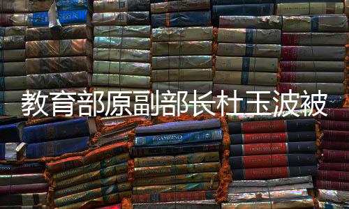 教育部原副部長杜玉波被開除黨籍——紀委堅決反腐的案例解讀