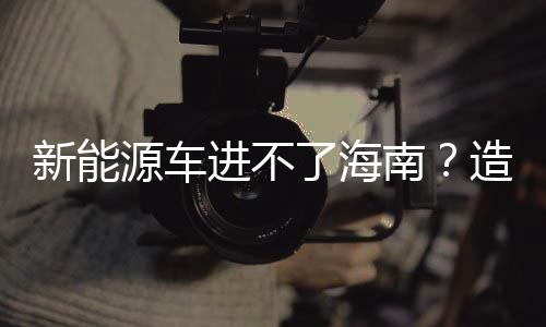 新能源車進不了海南？造謠者被罰
