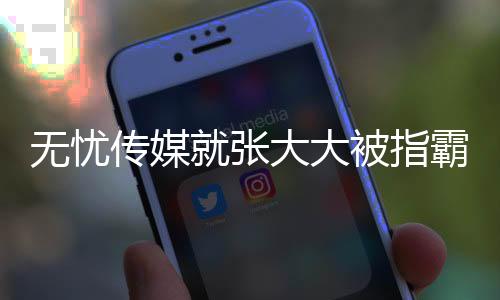 無憂傳媒就張大大被指霸凌員工事件做出回應(yīng)