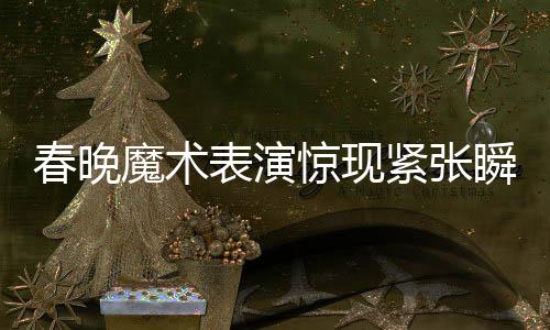 春晚魔術(shù)表演驚現(xiàn)緊張瞬間，任敏差點(diǎn)撕錯紙，魔術(shù)魅力考驗(yàn)觀眾智慧