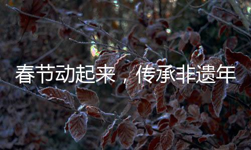 春節(jié)動起來，傳承非遺年味兒