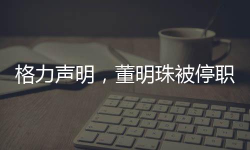 格力聲明，董明珠被停職審查純屬謠言，公司管理層穩(wěn)定運(yùn)作