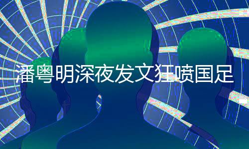 潘粵明深夜發(fā)文狂噴國足，引發(fā)社會熱議
