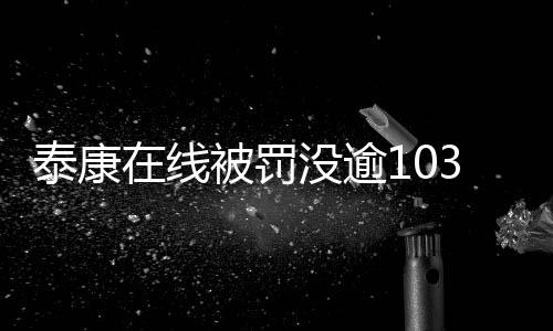 泰康在線被罰沒逾1033萬元，違規(guī)行為的深刻反思與整改措施
