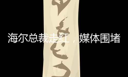 海爾總裁走紅，媒體圍堵現(xiàn)象熱議
