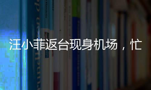 汪小菲返臺現(xiàn)身機場，忙碌行程中的溫馨回家路