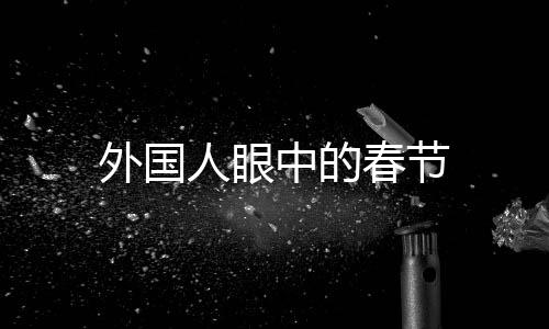 外國人眼中的春節(jié)