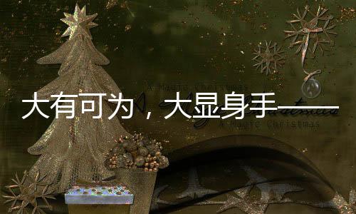 大有可為，大顯身手——各領(lǐng)域精英施展才華的舞臺