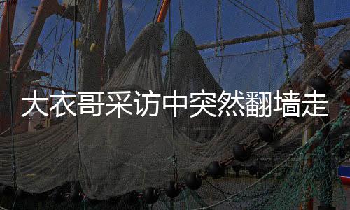大衣哥采訪中突然翻墻走了，一場意外的媒體事件