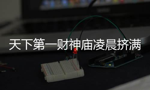 天下第一財神廟凌晨擠滿游客，獨特文化吸引力背后的故事