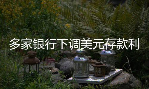 多家銀行下調(diào)美元存款利率，有的“腰斬”，啥原因？