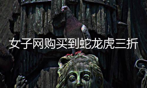 女子網(wǎng)購(gòu)買到蛇龍虎三折疊春聯(lián)，喜迎新春