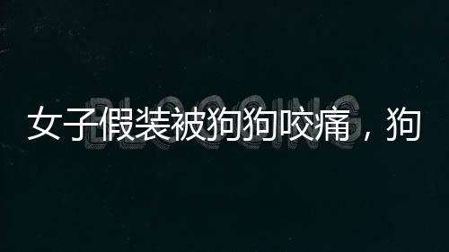 女子假裝被狗狗咬痛，狗子一臉懵——互動(dòng)之中的趣味橫生