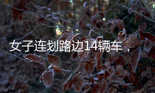 女子連劃路邊14輛車，沖動(dòng)行為背后的故事