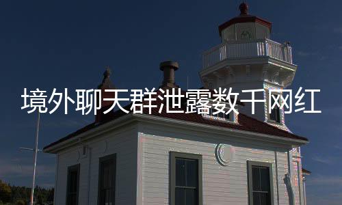 境外聊天群泄露數(shù)千網(wǎng)紅個人信息事件揭秘
