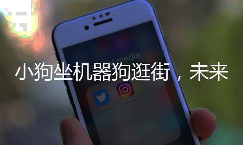 小狗坐機(jī)器狗逛街，未來寵物出行新潮流
