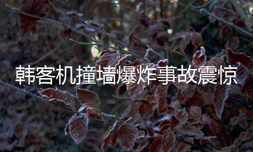 韓客機撞墻爆炸事故震驚全球，前負(fù)責(zé)人意外在家中離世