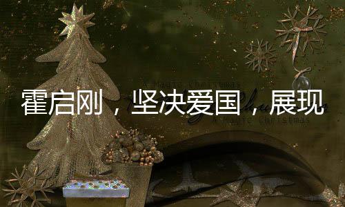 霍啟剛，堅(jiān)決愛國，展現(xiàn)華人驕傲