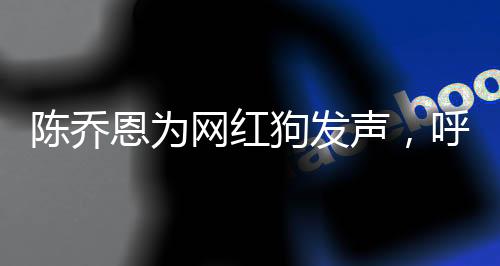 陳喬恩為網(wǎng)紅狗發(fā)聲，呼吁關(guān)注寵物福利，共建和諧友善社會