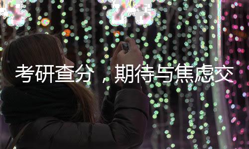 考研查分，期待與焦慮交織的時(shí)刻