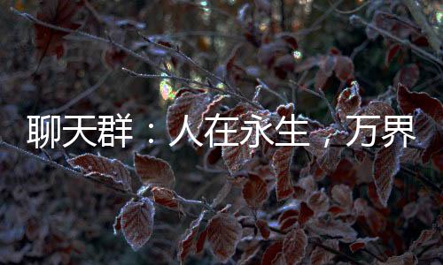 聊天群：人在永生，萬界飼養(yǎng)場
