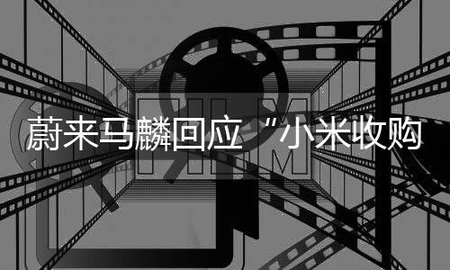 蔚來馬麟回應(yīng)“小米收購蔚來猜想”：純屬虛構(gòu)
