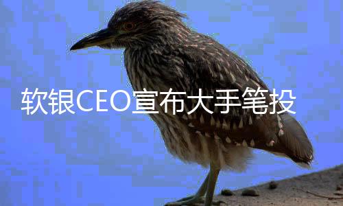 軟銀CEO宣布大手筆投資AI，擬籌資超百億美元重塑產(chǎn)業(yè)未來(lái)，加強(qiáng)技術(shù)創(chuàng)新步伐 領(lǐng)跑科技潮流前瞻動(dòng)態(tài)。一二三四五六七八九十簡(jiǎn)要解讀這重磅計(jì)劃背后深層次的產(chǎn)業(yè)動(dòng)向與行業(yè)發(fā)展趨勢(shì)。 接下來(lái)請(qǐng)?jiān)敿?xì)關(guān)注本次軟銀CEO斥資二百四十億美元投資于人工智能的重大事件。據(jù)悉此次大手筆的投資有望給行業(yè)帶來(lái)深遠(yuǎn)的影響，并對(duì)技術(shù)進(jìn)步的進(jìn)步起到強(qiáng)有力的推動(dòng)作用。