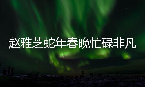 趙雅芝蛇年春晚忙碌非凡，亮相多臺晚會成焦點(diǎn)