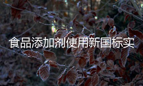 食品添加劑使用新國(guó)標(biāo)實(shí)施，規(guī)范行業(yè)，保障食品安全